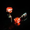 thumbnail image 3 of Minnieouse 1/2 par LED Grow Light Up Acero inoxidable Dance Christmas Studs Earring Ropa, zapatos y accesorios Miscelánea rojo 2.2*0.7 cm Minnieouse PS1123-01, 3 of 6