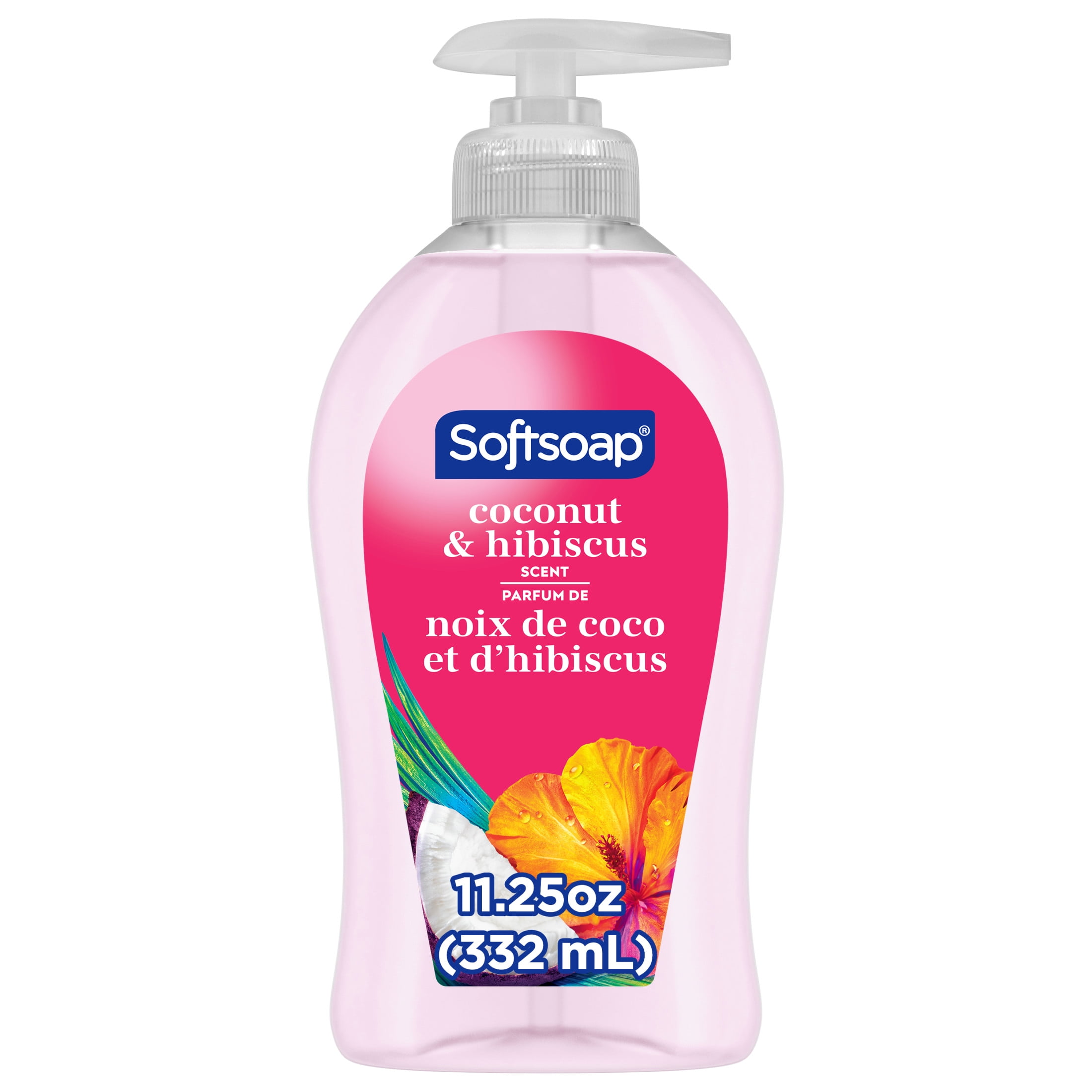 (6 pack) Softsoap Moisturizing Liquid Hand Soap, Coconut and Hibiscus, 11.25 Fluid Ounce Bottle