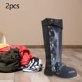 thumbnail image 3 of Boot Covers Medieval Knight Classic Pirate Boot Covers Black Standard, 3 of 9