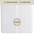 thumbnail image 4 of Mainstays Crinkle Quilt, Twin/XL, White, Soft Wash Microfiber Bedding, 4 of 8
