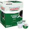 (4 pack) Krispy Kreme Classic Decaf Coffee Keurig K-Cup Pods Medium Roast 24/Box 6111