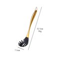 thumbnail image 1 of Juego de utensilios de cocina dorados con cabeza de silicona, mango de acero inoxidable, cucharón, espumadera, espátula, cuchara para servir, herramienta de cocina zhangmengya LED, 1 of 2