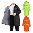 thumbnail image 2 of Waterproof Rain Jacket with Hood, High Visibility Long Reflective Rain Jacket, 2 of 18