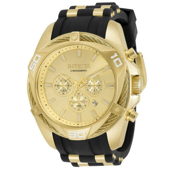 Invicta Bolt Chronograph Quartz Gold Dial Men's Watch 34142
