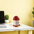 thumbnail image 4 of unbranded Basurero De Rojo Compacto Para Oficina Y Hogar Con Tapa Moderno, 4 of 8