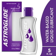 Astroglide Liquid Water Based Personal Lube, for Men, for Women, Condom Compatible Lube, 5oz