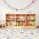 thumbnail image 1 of Yeshouse Estantería Montessori de madera, organizador de juguetes y libros con 6 compartimentos y 2 divisores ajustables, ideal para salas de juegos y aulas, 1 of 7