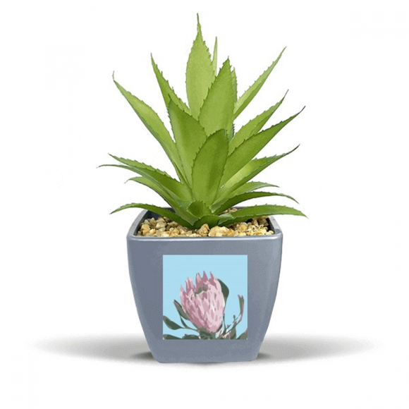 Brazilian Hairy Crab Cool Fake Pineapple Flower Pot Vase Mini Decor