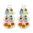 thumbnail image 4 of 2 pcs 3-Tier Hollow Cupcake Stands Fruit Plates for Wedding Baby Shower Birthday/Tea Party (Hollow white), 4 of 5