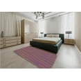 thumbnail image 4 of Ahgly Company Indoor Square Patterned Raspberry Purple Area Rugs, 5' Square, 4 of 6