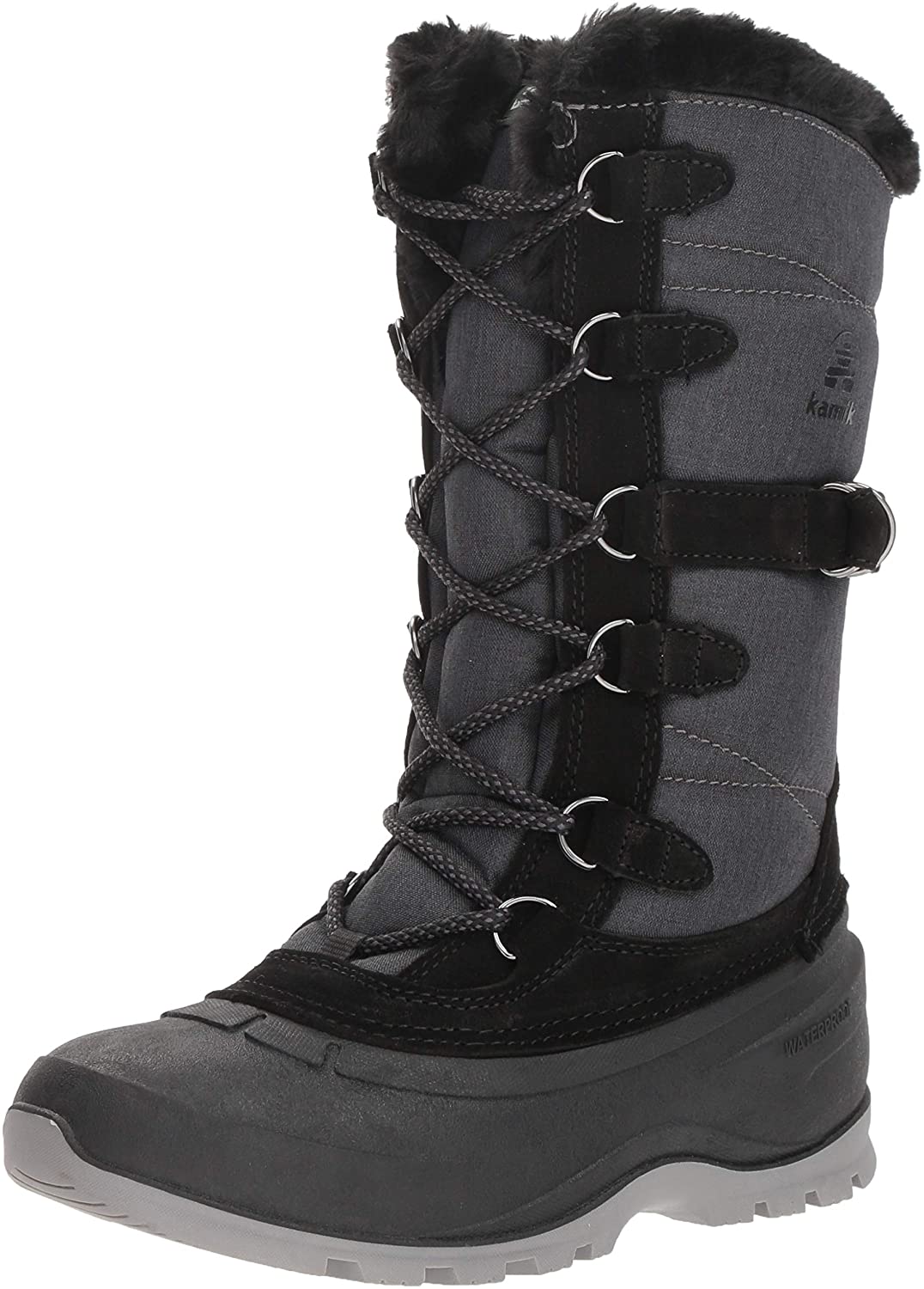 Kamik Women's SNOVALLEY2 Snow Boot, Black, 9 Medium US Walmart Canada