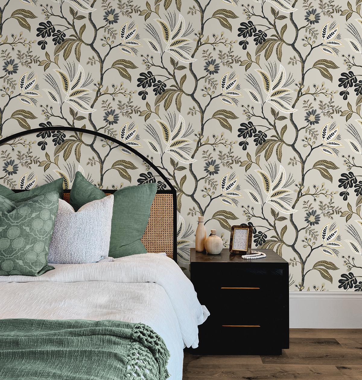 NextWall Neutral Forest Flourish Peel and Stick Wallpaper - 27 in. W x 18 ft. L Roll