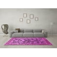 thumbnail image 3 of Ahgly Company Indoor Round Oriental Pink Industrial Area Rugs, 5' Round, 3 of 4