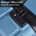 thumbnail image 3 of 3 Piece Hardside Luggage Sets, 20/24/28inch Lightweight Hard Shell Suitcase with Spinner Wheels and TSA Lock, Carry-on luggage Sets, Cyan, 3 of 7