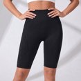 thumbnail image 2 of Women's Seamless High Waisted Biker Shorts, Tummy Control Compression Yoga Workout Shorts, Butt Lifting Contour Athletic Gym Running Shorts, 2 of 7