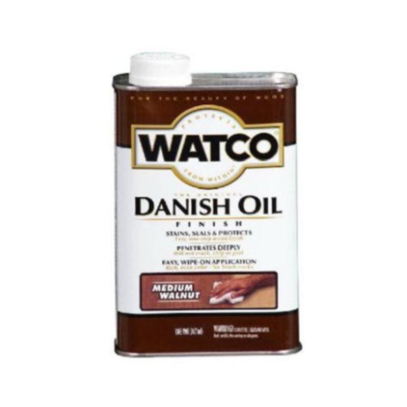 1 Pint Watco Medium Walnut Danish Oil Finish RustOleum Stain 242115