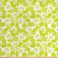thumbnail image 1 of Exotic Fabric by the Yard, Illustration of Abstract Design Repetitive and Tropical Fruits Pattern, Upholstery Fabric for Dining Chairs Home Decor Accents, Yellow Green White by Ambesonne, 1 of 4