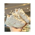 thumbnail image 6 of SIMANLAN Boys Girls Running Shoe Low Top Warm Shoes Non-Slip Sneakers School Breathable Trainers Sports Lace Up Beige 3Y, 6 of 9