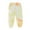 Yellow, variant on Ahuyic Solid Color Girls Full Length Pants Jogger Style Loose Fit Kids