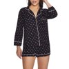 DKNY Sleepwear Womens Notch Collar Knit Boxer Pajama Set Style-Y3322448