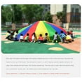 thumbnail image 3 of 3 Meters Kids Parachute Game, Rainbow Cloth Game Colorful Party Mat with Handles, Outdoor Blanket, 3 of 4