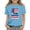 Blue01, variant on Boys Girls T-Shirts Short Sleeve Round Neck Loose Fit Print Outing Tops Kids 250th Anniversary Patriotic Blue01