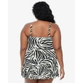 thumbnail image 3 of Ralph Lauren ZEBRA Plus Size Tummy Control Skirted One Piece Swimsuit, US 18W, 3 of 4