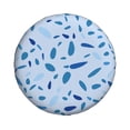 thumbnail image 3 of PUREYAH Cobblestone Blue Random Dots Rv Spare Tire Cover, Wheel Covers Protectors Universal Fit for Camping Travel Trailer Truck 16 inch, 3 of 6