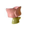 thumbnail image 1 of Vaso para helado, copas para sundae, tazón de cerámica, lindo tazón pequeño para postre, vasos para batidos, frutas, leche, batidos, refrigerios Taza de tulipán rosa, 1 of 8