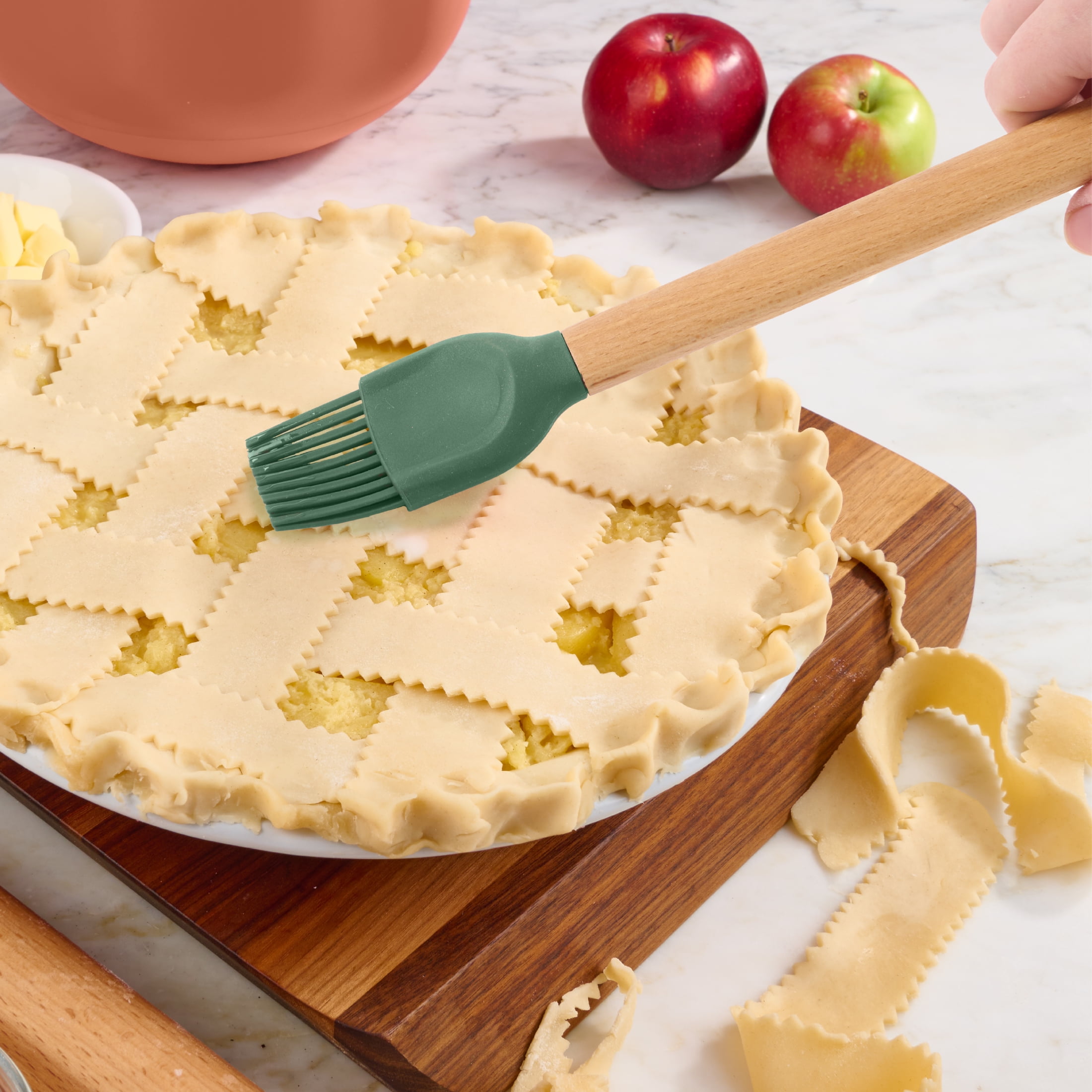 Pinceau de cuisine à badigeonner Tout-Pour-Célébrer en Silicone, Vert Pinceau à badigeonner Tout Pour Célébrer