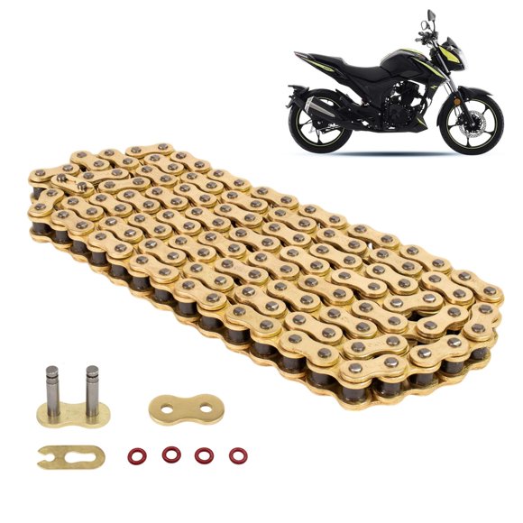 Cadena 428HPO-136 para Motocicleta Dorada Anticorrosiva