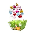 thumbnail image 2 of Canasta de Pascua precargada con juguetes de conejito de peluche Animales de peluche Conejos a granel para Gallina de hierba, 2 of 9