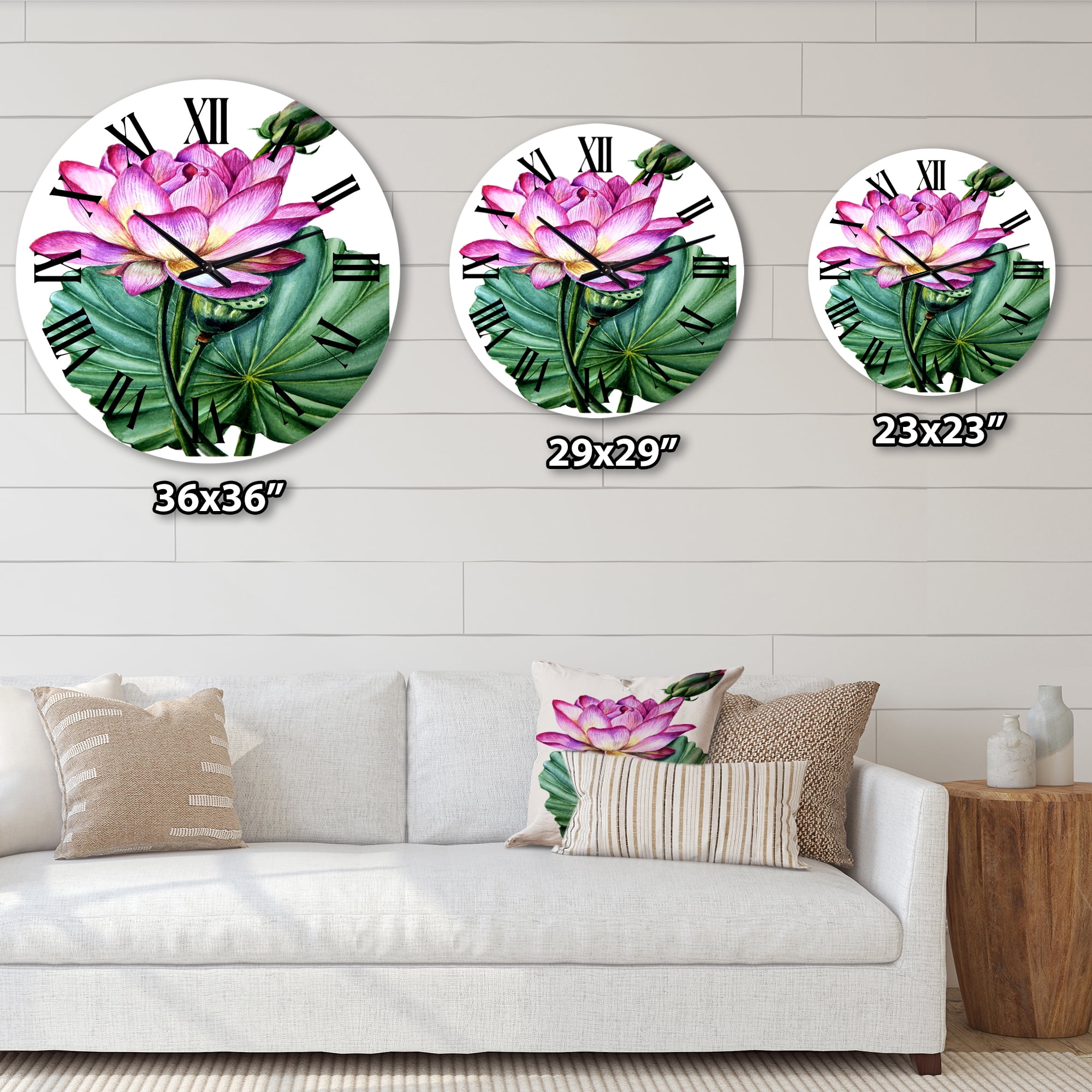 Designart 1 in Quartz Traditional Wall Clock