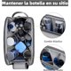 thumbnail image 3 of Neceser de Viaje para Hombres y Mujeres, Bolsa de Aseo Impermeable, Cosmetiquera de Viaje, Bolsa de Baño Gran Capacidad, Bolsa de Maquillaje Colgante (Gris), 3 of 4