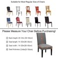 thumbnail image 3 of Stretchy Dining Chair Covers Set of 4, Elastic Kitchen Chair Slipcovers Removable Protective Cover Nonslip for Hotel Dining Room Ceremony Banquet Wedding Party (4 Pack, Grey-BTC05), 3 of 8