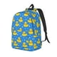 thumbnail image 1 of Disketp Cute Yellow Rubber Ducks Mochila de Lona Estampada, Mochila Escolar de Viaje Ligera para Estudiantes y Portátil-Small, 1 of 5