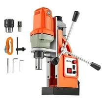 VEVOR Magnetic Drill Press, 1200 W, 1.5 in Boring Diameter, 2248 lbf Power Mag Drill Press, 900 RPM Speed, with Weldon Shank, Efficient Cooling, for Metal Surface, Industrial and Home Improvement