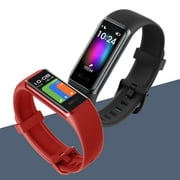 Fitness Tracker,Activity Tracker IP68 Waterproof Smart Watch with Heart Rate Sleep Monitor Pedometer Smartwatch for Women Man Blue Black