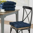 thumbnail image 3 of Mainstays Textured Chair Seat Pad (Chair Cushion), Navy Color, 1-Piece, 15.5" x 16", 3 of 4