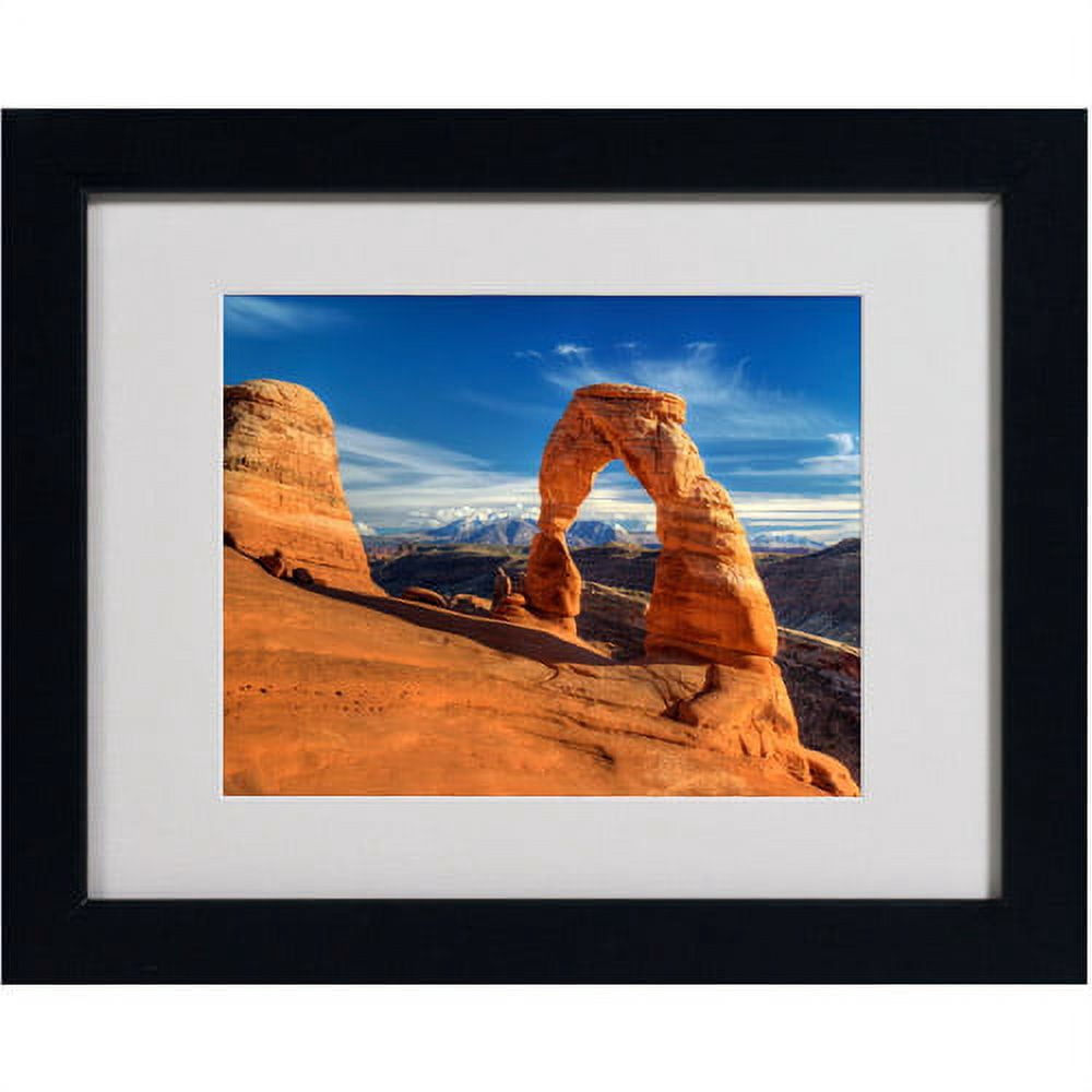 Trademark Fine Art "Delicate Arch" Matted Framed Art by Pierre Leclerc