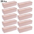 thumbnail image 2 of 20pcs Rectangular Biscuit Boxes Paper Cookie Container Baking Packaging Box Party Supplies (Pink with Golden Edge), 2 of 7