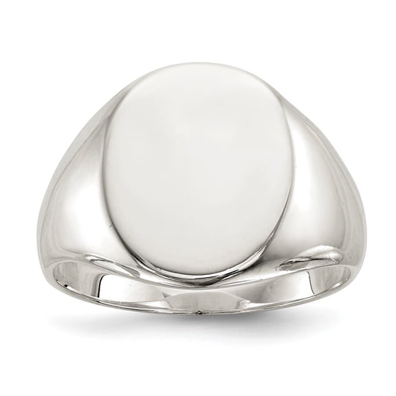Sterling Silver Signet Ring - 9.3 Grams - Size 9 - Measures 2.5mm Wide