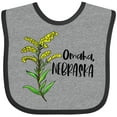 thumbnail image 3 of Inktastic Omaha, Nebraska Goldenrod Flower Boys or Girls Baby Bib, 3 of 4