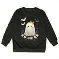 thumbnail image 3 of Tiijoy Toddler Girls Halloween Sweatshirt Graphic Cute Crew Neck Pullover, Sizes 3-4T, 3 of 3