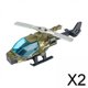 thumbnail image 1 of 2x Helicóptero de Aleación Fundido a Presión, Avión de Colección, Recuerdo de Fiesta para Niños, Juguete de Avión de Exhibición de Escritorio, Modelo 2 piezas, 1 of 8