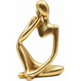 thumbnail image 2 of Thinker Statues and Sculptures, Resin Thinker Statue Ornaments, Abstract Style Sculptures, Housewarming Gifts, Living Room Dining Room Desk Decoration, 2 of 4