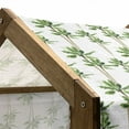 thumbnail image 5 of Palm Tree Pet House, Watercolor Style Forest Pattern of Coconut Trees Growth Ecology, Outdoor & Indoor Portable Dog Kennel with Pillow and Cover, 5 Sizes, Green Cocoa and White, by Ambesonne, 5 of 5