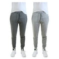 thumbnail image 2 of Mens Fleece Jogger Sweatpants With Zipper Pockets (2-Pack), 2 of 7