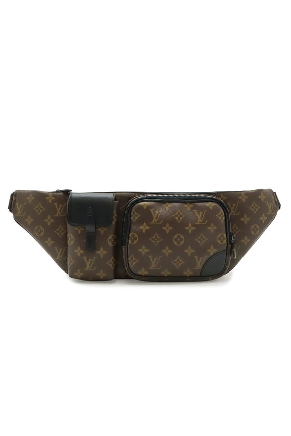 Pre-Owned LOUIS VUITTON Louis Vuitton Monogram Macassar Christopher Bum Bag Belt Body Waist...