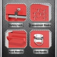 thumbnail image 5 of SOLAURA 8-Drawer Rolling Tool Chest Metal Tool Box Lockable Storage Cabinet with Wheels, Red, 5 of 9